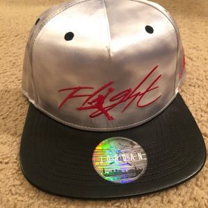Grey and black Jordan Flight SnapBack hat